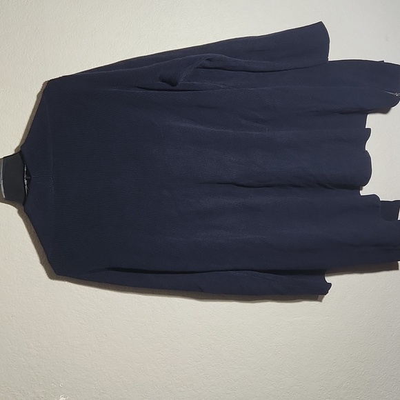 Talbots Sweater Cardigan Womens Size 2X Navy Blue Long Pockets - Picture 4 of 12